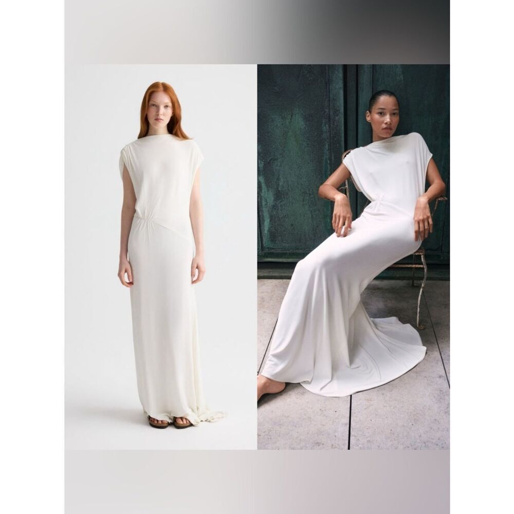 TWP RIGHT WHERE I BELONG MAXI DRESS IN MATTE CREPE JERSEY